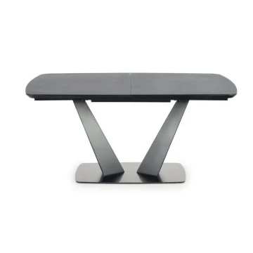 Фото1.Розкладний стіл FANGOR 160 (220) x90 Halmar темно-сірий